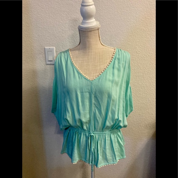Tiffany blue blouse - Picture 1 of 3